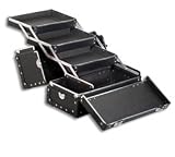 Japonesque Professional Case With Tiered Trays and Storage Cubby