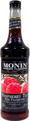 Monin Syrups Raspberry Tea Concentrate Syrup, 750 ml botttle