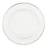 Lenox Floral Veil Bone China Platinum Banded Pasta Bowl/Rim Soup