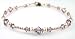 Jewelry : Lt. Amethyst June Beaded Anklets: Swarovski Crystal Birthstone Jewelry. Adjustable 14K Gold Filled Ankle Bracelets