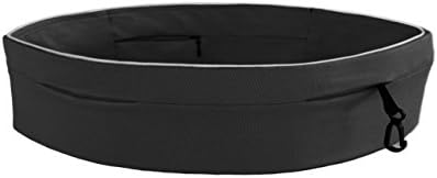 Running Belt Pouch - Best Fanny Pack Fitness Flipbelt - Waist Storage for your Accessories - Packs Apple iphone 5 through 6 Plus - Hiking - Climbing - Workout - Jogging - (Black, Medium)