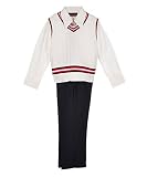James Morgan "Cable & Striping" 4-Piece Outfit (Sizes 4 - 7)