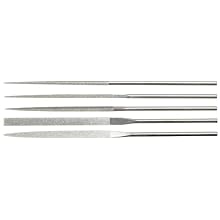 PFERD 5 Piece Needle File Set, Diamond Grit, Medium, 5-1/2" Length