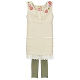 Girls' YES Sleeveless Dress and Leggings Set