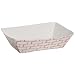 Boardwalk 30LAG100 1 lbs Red Weave Paper Food Tray (Case of 1,000)