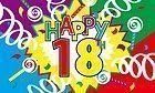 BRAND NEW 5ftx 3ft HAPPY 18th BIRTHDAY FLAG BANNER DECORATION