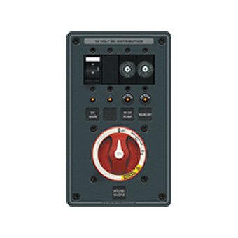 New BLUE SEA PANEL DC BATT MGT MINI DUAL 100A Main Circuit Breaker 24 Volt DC High Quality