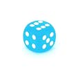 Chessex Frosted 16mm d6 with pips Caribbean Blue and white Dice