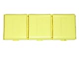 Bluecell 3 Pack of Solid Yellow battery case for 4 rechargeable AA/AAA Cell + Bluecell Cable Tie