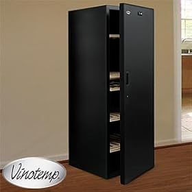 Vinotemp VinoCellier Solid Door Wine Cabinet Holds Up to 267 Bottles Locking Door Built-in... by Costco