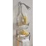 Shower Caddy - 2 Tiers (Clear/Stainless Steel) (24"L x 11"W x 6"D)