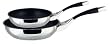 Circulon Steel Elite Stainless Steel Twin Pack French Skillet Frying Pans, 22 cm & 28 cm