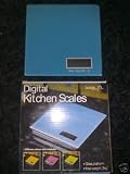 Blue Digital Electronic Glass Kitchen Scales - Weighing Scales