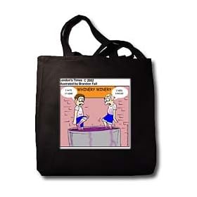 Londons Times Funny Food Coffee other Digestibles - Disgruntled Winery Workers - Tote Bags