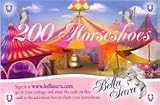 Bella Sara 200 Horseshoe Card