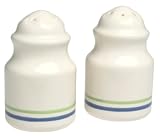 Pfaltzgraff Choices Cloverhill Band Stoneware Salt and Pepper Set