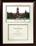 Agnes Scott College Graduate Framed Lithograph w/ Diploma Opening