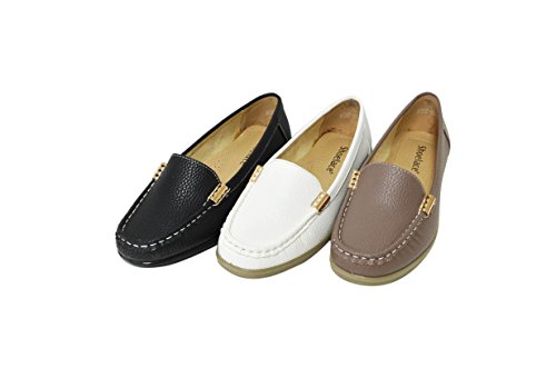 Women' Soft Faux Leather Moccasin Loafer Slip On Shoes (Miss-06/Vivi-03)