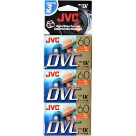 60 MIN MiniDV Tape 3 pack by JVC