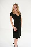 SeXy Black Dress NYC Designer Faux Wrap XS S M or XL