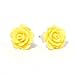 The Olivia Collection Yellow Rose Stud Earrings