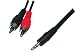 3.5mm Stereo Plug to 2 x Phono Plugs 1.2M