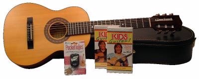 Half Size European Classical Guitar with Case  Tuner  and Video