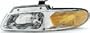 96-99 DODGE GRAND CARAVAN HEADLIGHT LH (DRIVER SIDE) VAN, Without Quad Lamps (1996 96 1997 97 1998 98 1999 99) 20-3164-88 4857041AB