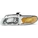 96-99 DODGE GRAND CARAVAN HEADLIGHT LH (DRIVER SIDE) VAN, Without Quad Lamps (1996 96 1997 97 1998 98 1999 99) 20-3164-88 4857041AB