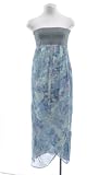 Elizabeth And James Multicoloured Silk Strapless Faux Wrap Tulip Dress