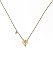 24k Yellow Gold 0.02ct Diamond Necklace - 16 Inch