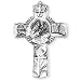 Fine Pewter Saint Anthony 5-inch Wall Cross and Prayer Card