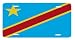 Democratic Republic Congo Flag Vanity Auto License Plate