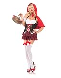 3Pc Ravishing Red Riding Hood Sexy Holiday Party Costume