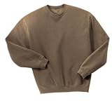 NEW District Threads - Pigment-Dyed Crewneck Sweatshirt Chestnut-4XL
