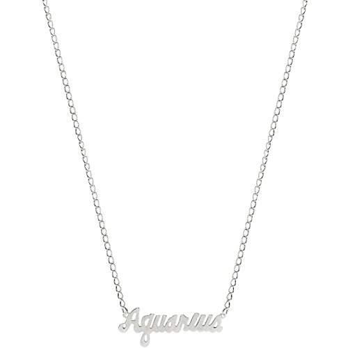 Nickel Free Mystical Sun Sign Horoscope Zodiac Nameplate Necklace, USA!
