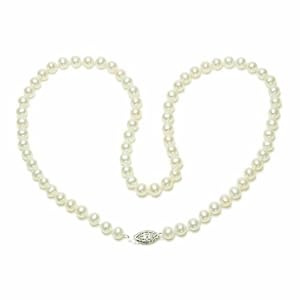 Sterling Silver White Freshwater Cultured Pearl A Grade 
