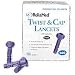 ReliaMed Twist and Cap Lancets, Purple, 28 Gauge