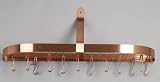 Old Dutch Satin Copper Rounded Wall Pot Rack