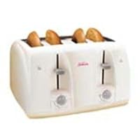 Sunbeam 3823-100 4-Slice Wide Slot Toaster, White