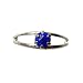 Rhinestone Adjustable Birthstone Fashion Ring for September, Sapphire