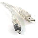 USB 2.0 to IEEE 1394 Firewire 4 Pin 4 feet Extension Cable for Digital Camer or camcorder