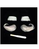 Authentic Natural Santa Eyebrows Christmas Xmas Holiday Outfit Mens Costume Accessory