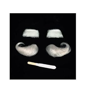 Authentic Natural Santa Eyebrows Christmas Xmas Holiday Outfit Mens Costume Accessory
