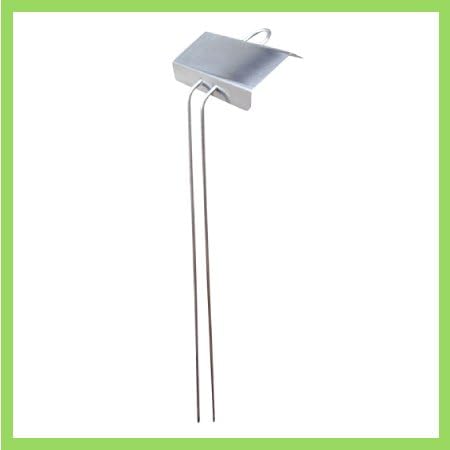 Stainless Steel Plant Marker, 15" M Style, 50 Piece Bundle, Large Diameter #10 Gauge Posts