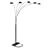 Ore International 5 Arm Arch Floor Lamp - Black