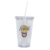 Los Angeles Lakers Double Wall Tumbler with Straw