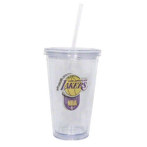Los Angeles Lakers Double Wall Tumbler with Straw