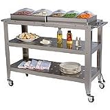 Broil King WBC-4SP Grand Size Buffet Carts with Clear Lids