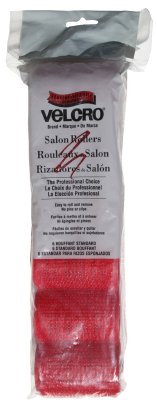 Velcro Salon Rollers Bouffant Standard 1 1/2 Red 6 Count